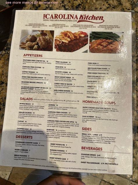Unveiling Carolina Kitchen Menu Prices for Authentic Southern Comfort