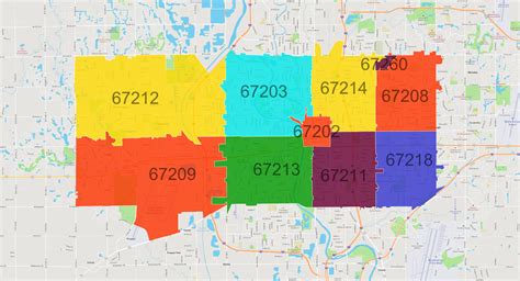 Unveiling Wichita: A Comprehensive Map of Zip Codes and Neighborhoods