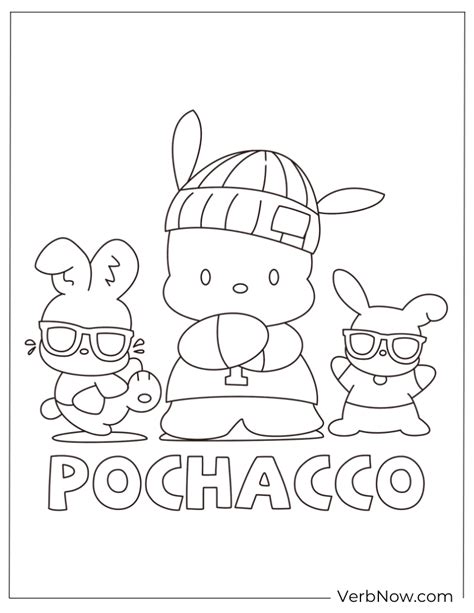 Pochacco Coloring Page Fun: Unleash Your Creativity with Sanrio's Playful Pup