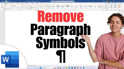 Mastering Your Document: Effortlessly Removing Paragraph Symbols in Word