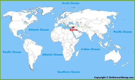 Locating Syria on the World Map: A Geographical Overview
