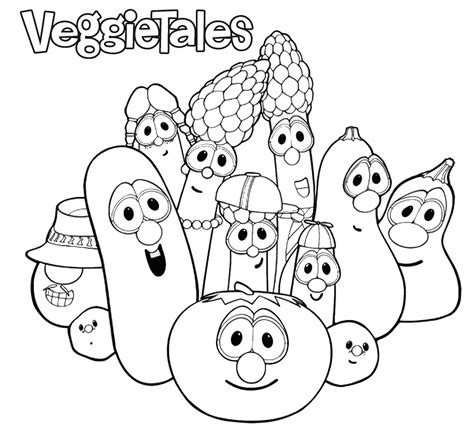 Delightful VeggieTales Coloring Pages for Creative Kids