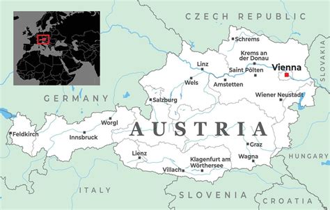 Austria Map Location: Discover the Heart of Central Europe