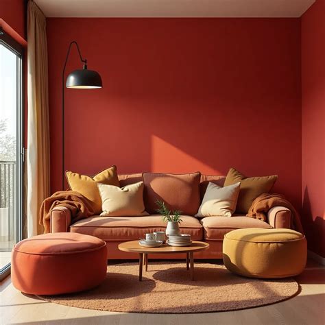 Black, Red, and Brown Living Room: A Symphony of Bold Elegance