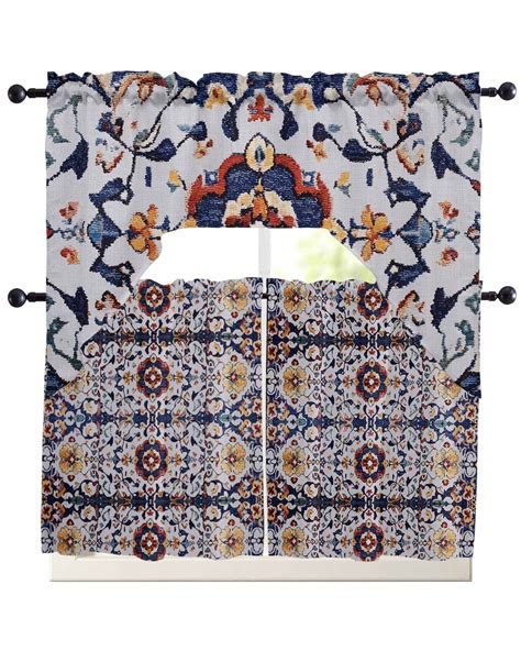 Brighten Your Kitchen: The Charm of Blue and Yellow Curtains