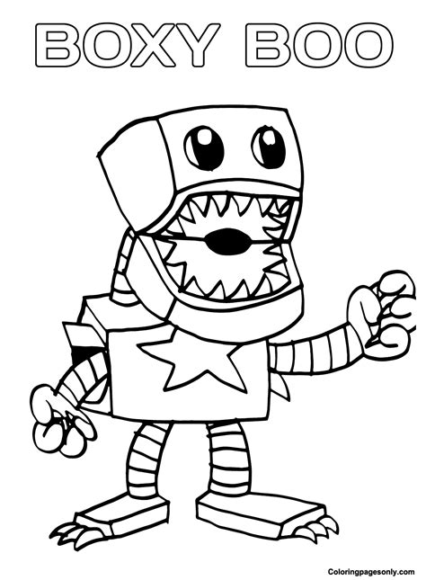 Boxy Boo Coloring Pages: Unleash Creativity with Poppy Playtime