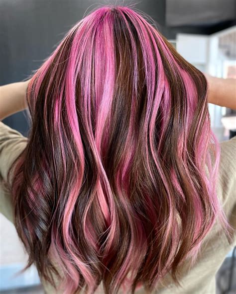 Stunning Brown Hair with Pink Highlights: A Vibrant Style Guide