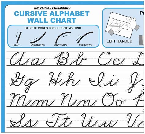 Free Printable Cursive Alphabet Chart for Elegant Handwriting