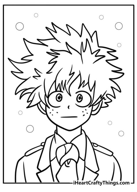 Unleash Your Inner Artist with Deku Colouring Pages