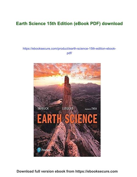 Earth Science 15th Edition Ebook: Your Comprehensive Guide to Understanding Our Dynamic Planet