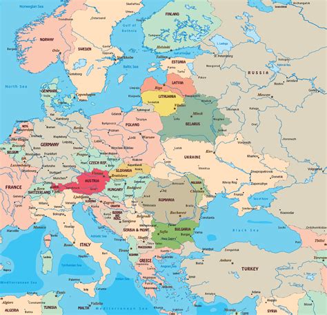 East Europe Map: Unveiling the Heart of the Continent