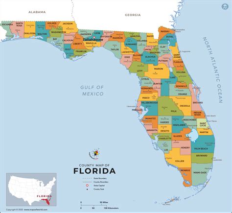 Printable Map of Florida Counties: Your Ultimate Guide & Exploration Tool