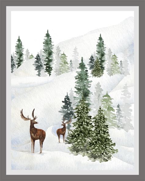 Enchanting Free Printable Winter Scenes for Your Home
