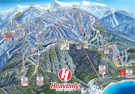 Unveiling the Heavenly Ski Map: Your Guide to Lake Tahoe's Iconic Slopes