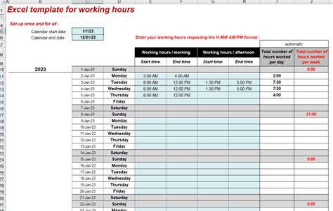 Mastering Time Management: Your Free Hours Worked Template for Excel