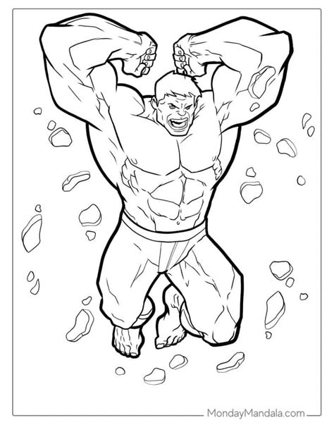Unleash Your Creativity with Free Hulk Printable Coloring Pages