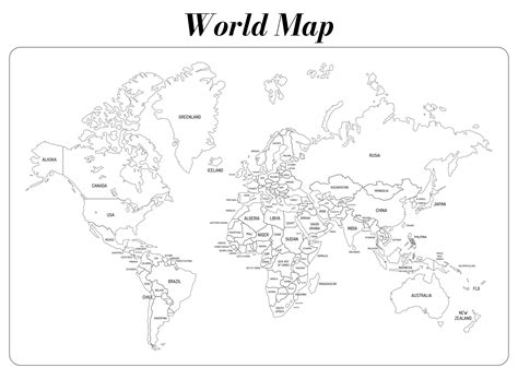 Unlock the World: Your Essential Labeled Printable World Map for Discovery