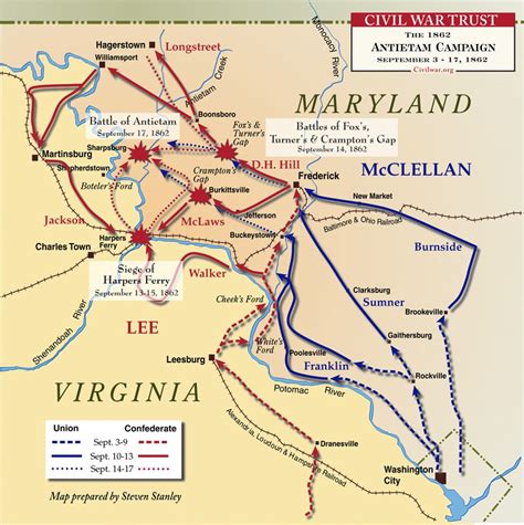 Antietam Battlefield Map: Unveiling the Pivotal Civil War Battleground