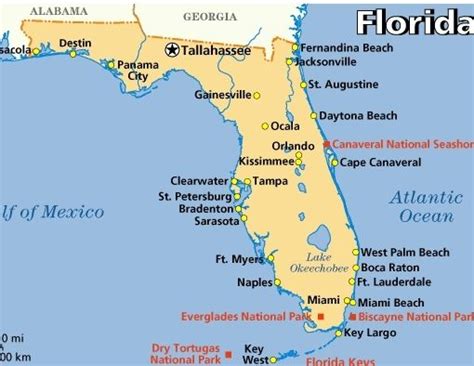 Navigating the Sunshine State: A Map of Florida's Iconic Cities – Orlando and Miami