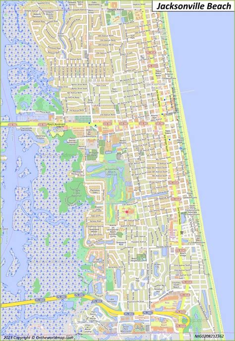 Exploring the Vibrant Map of Jacksonville Beach, Florida