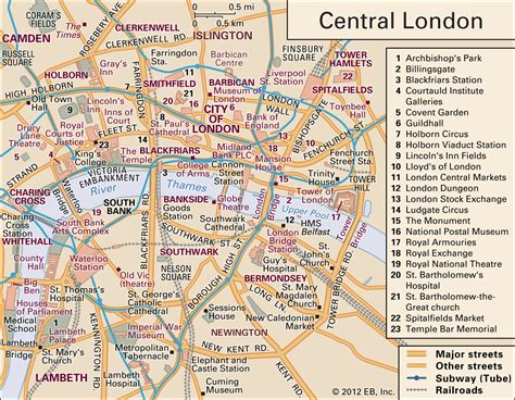 Exploring the Heart of London: A Comprehensive City Centre Map