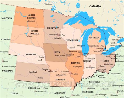 Exploring the Heart of America: A Comprehensive Map of the Midwest