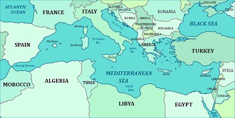 Unveiling the Mediterranean Sea: A Comprehensive Map Guide