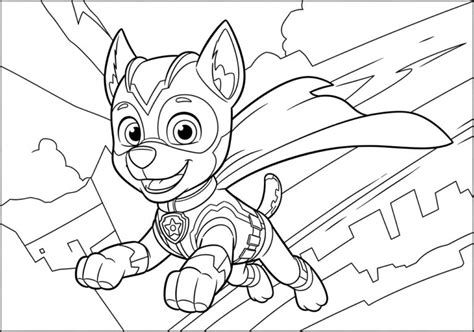 Mighty Pup Chase Coloring Page: Unleash Your Creativity!
