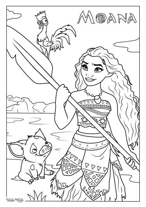 Magical Moana Coloring Sheets: Embark on a Creative Adventure