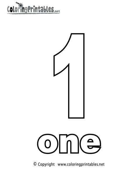 Number One Printable: Your First Step to Fun Learning and Creativity