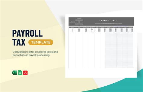 Streamline Your Payroll Tax: The Essential Excel Template