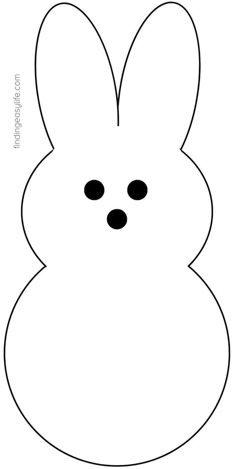 Free Printable Peeps Template for Easter Crafts and Decorations