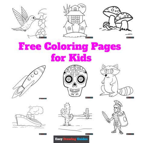 Easy Coloring Pictures for Kids: Fun & Simple Designs