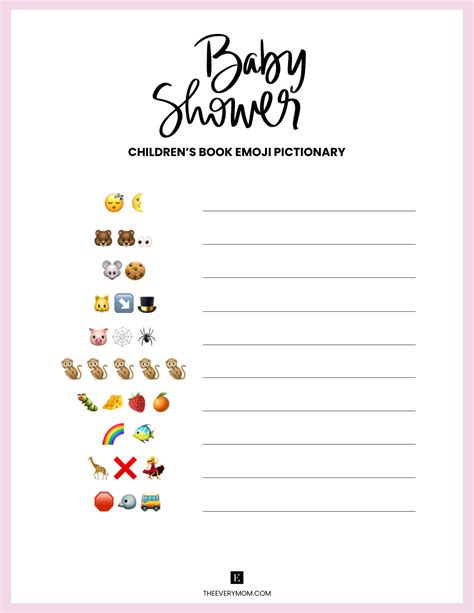 Delightful Printable Baby Shower Games for Unforgettable Celebrations