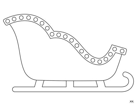 Craft Your Holiday Magic: Free Printable Sleigh Templates