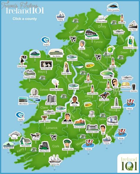 Your Essential Printable Tourist Map of Ireland: Discover the Emerald Isle