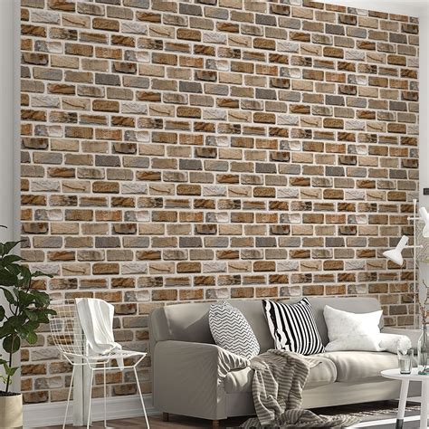 Transform Your Space with Removable Brick Wallpaper