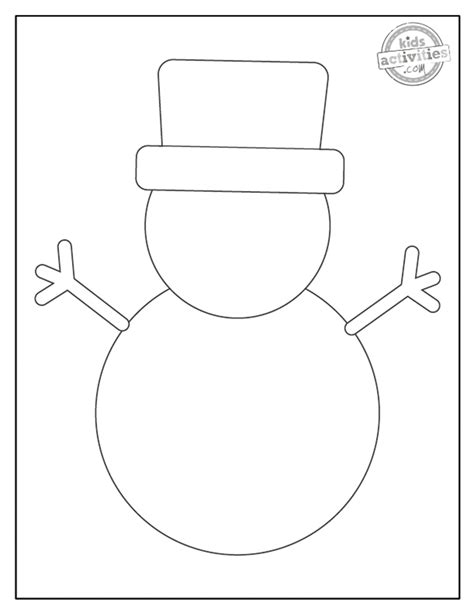 Delightful Free Snowman Printable for Winter Fun & Creative Activities
