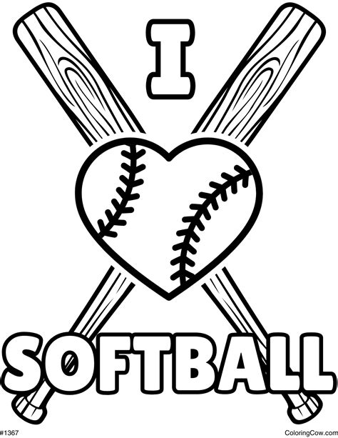 Softball Coloring Pages: Fun Printable Sheets for All Ages