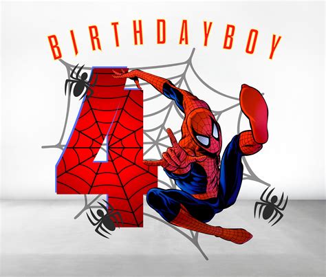 Spiderman Birthday PNG Images: Unleash Heroic Celebrations