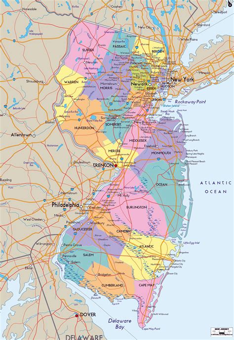 Unveiling the Garden State: A Comprehensive Look at the New Jersey Map