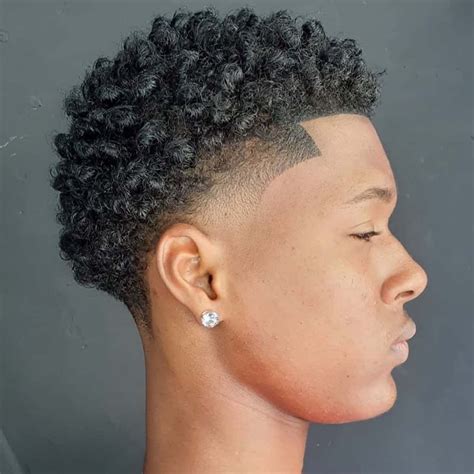 Embrace the Style: Temp Fade Haircut with Curls