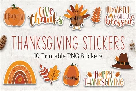 Free Printable Thanksgiving Stickers: Decorate Your Holiday with Joy