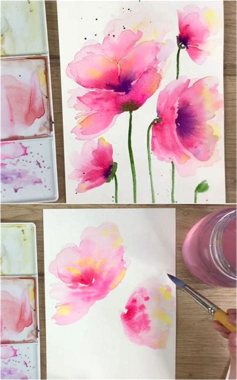 Blooming Beauty: A Beginner's Guide to Watercolor Flowers