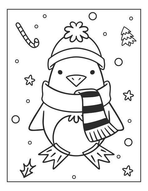 Cozy Winter Coloring Pages: Bring Snowy Scenes to Life