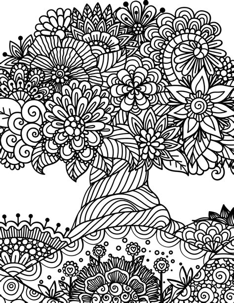 Free Printable Adult Coloring Pages for Relaxation & Creativity