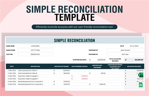 Streamline Your Accounts Receivable: The Essential Reconciliation Excel Template