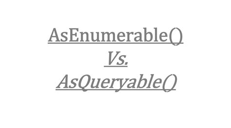 Unlocking Data Precision: Mastering AsQueryable and Where for Efficient LINQ Queries
