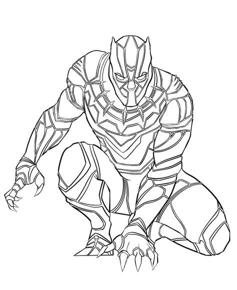 Black Panther Coloring Pages: Unleash Your Inner Artist
