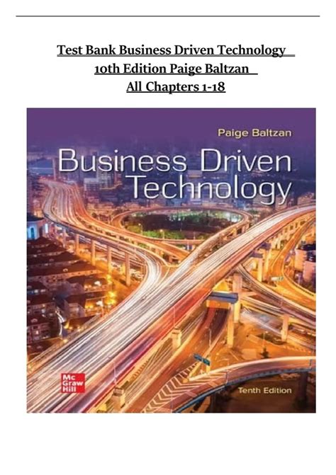 Business Driven Technology 10th Edition: Navigating the Digital Future
